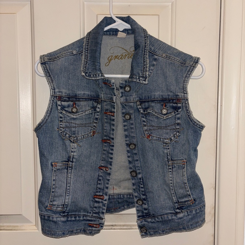 Denim Sleeveless Vest